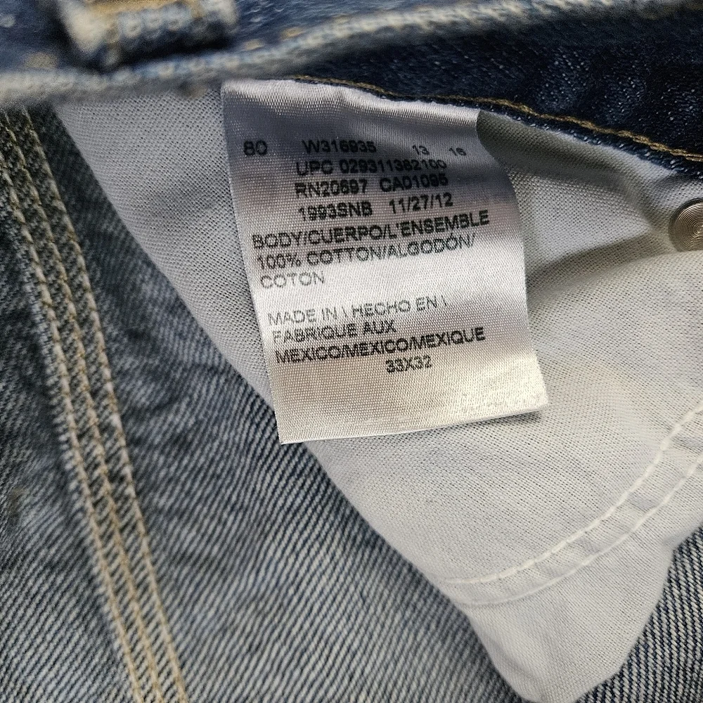 Y2K Dickies Relaxed Fit Stonewashed Heavyweight Carpenter Jeans Size 33 - Picture 7 of 7